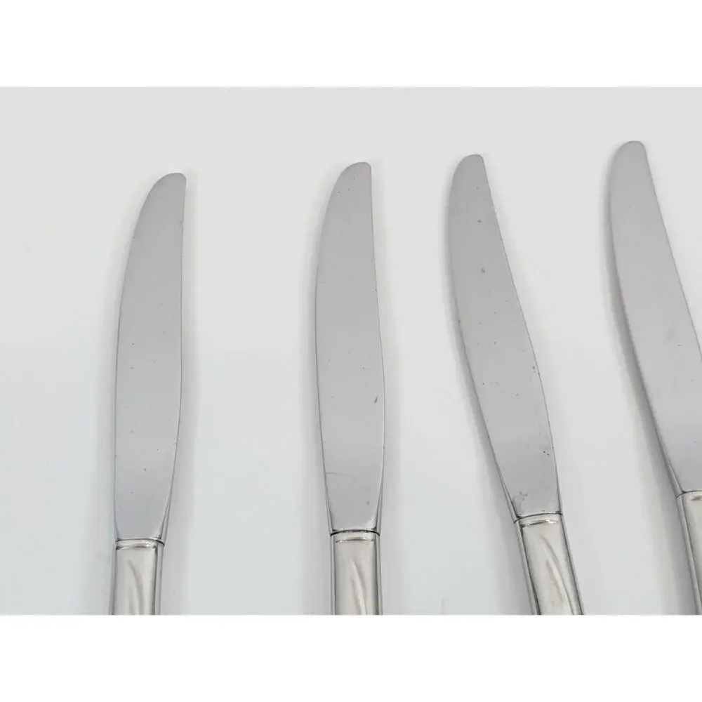 Oneida Flight Reliance 12 Knife Modern Solid Set Stainless Steel Small Serrated